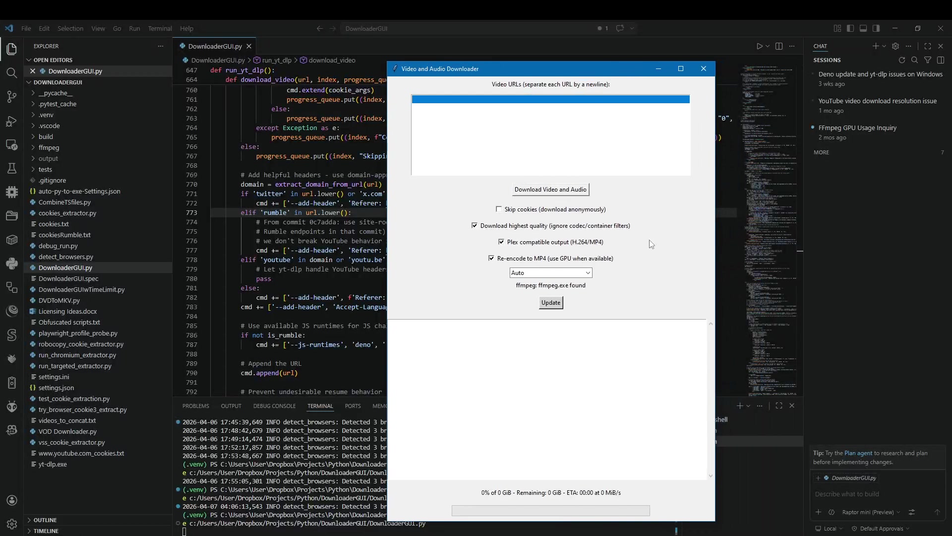 Downloader GUI Application